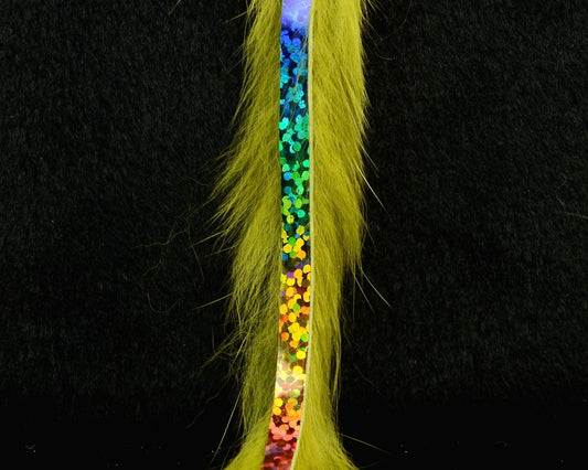 Hareline Bling Rabbit Strips - Spawn Fly Fish - Hareline Dubbin