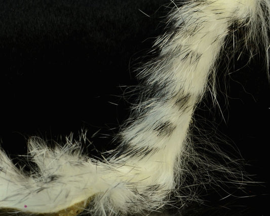 Hareline Black Barred Rabbit Strips - Spawn Fly Fish - Hareline Dubbin