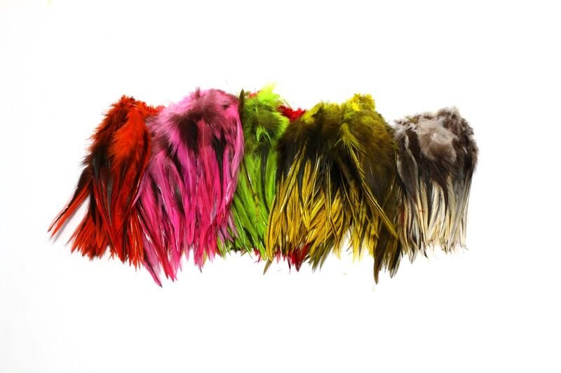Badger Saddle Hackle - Spawn Fly Fish - Hareline Dubbin