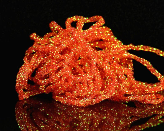 Hareline Dyed Pearl Diamond Braid - Spawn Fly Fish - Hareline Dubbin