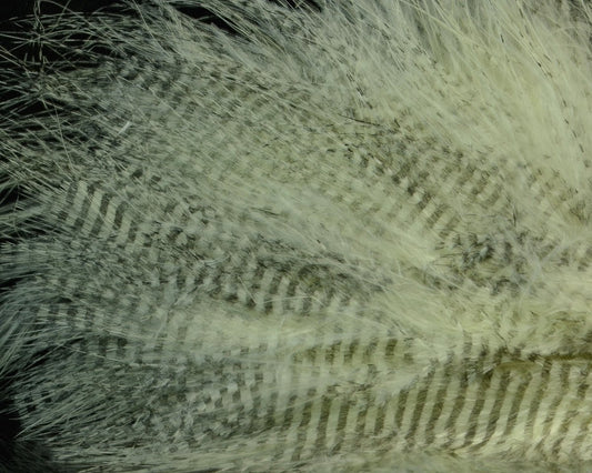 Hareline Fine Black Barred Marabou Feathers - Spawn Fly Fish - Hareline Dubbin