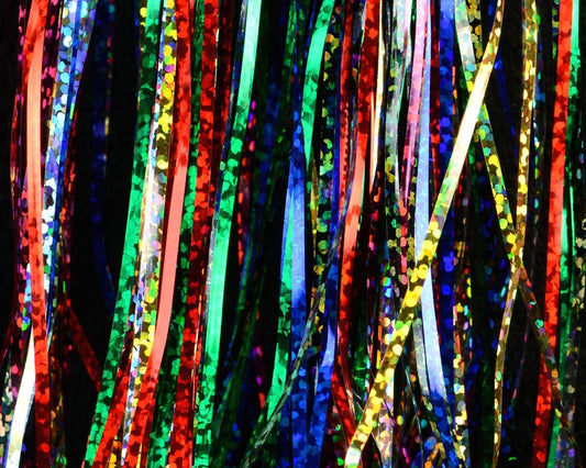 Hedron Holographic Salt-Water Flashabou - Spawn Fly Fish - Hedron