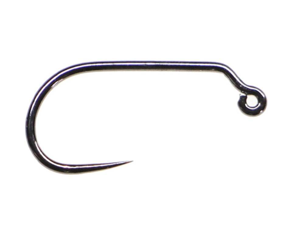 Fulling Mill Jig Force Black Nickel Barbless Hook - Spawn Fly Fish - Fulling Mill