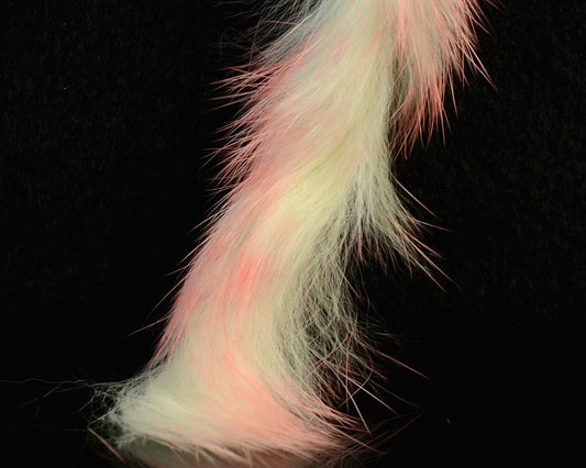 Hareline Crosscut Rabbit Flesh Strips Two Tone - Spawn Fly Fish - Hareline Dubbin