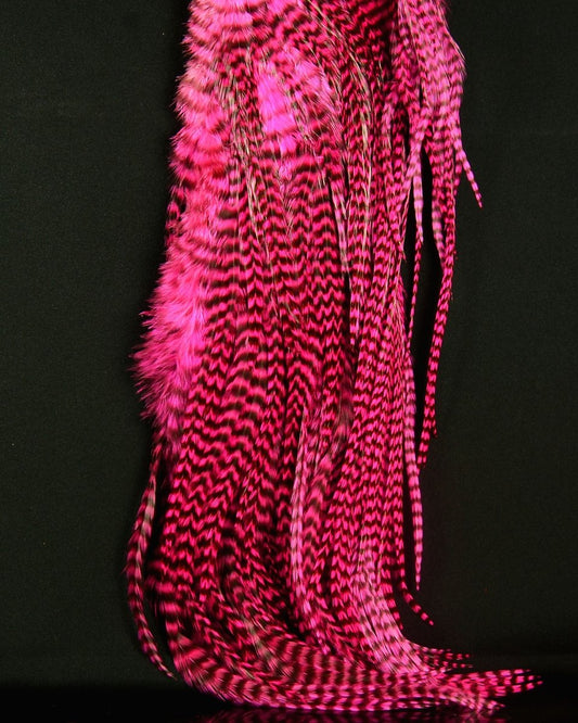 Hareline Half Grizzly Saddle - Spawn Fly Fish - Hareline Dubbin