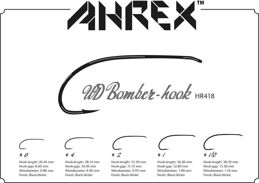 Ahrex HR418 WD Bomber Hook - Spawn Fly Fish - Ahrex Hooks