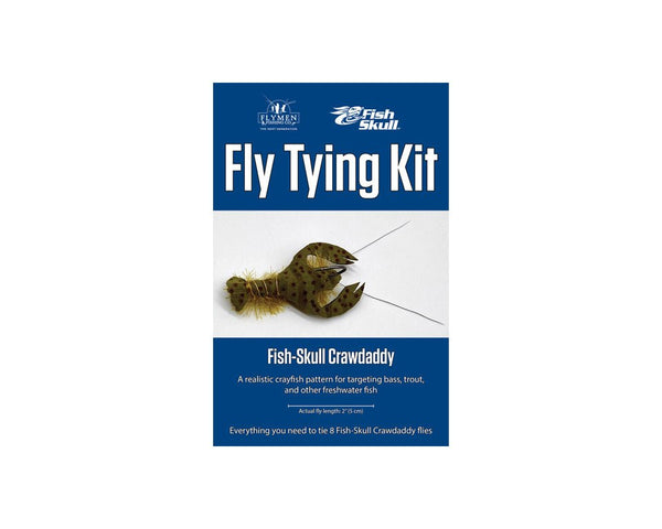 Flymen Fish-Skull Crawdaddy Fly Tying Kit - Spawn Fly Fish - Fly Tying Kits - Flymen Fishing Company
