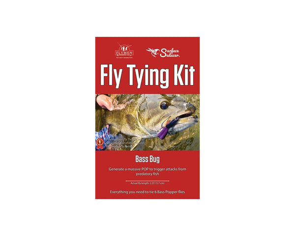 Flymen Surface Seducer Bass Bug Fly Tying Kit - Spawn Fly Fish - Flymen Fishing Company
