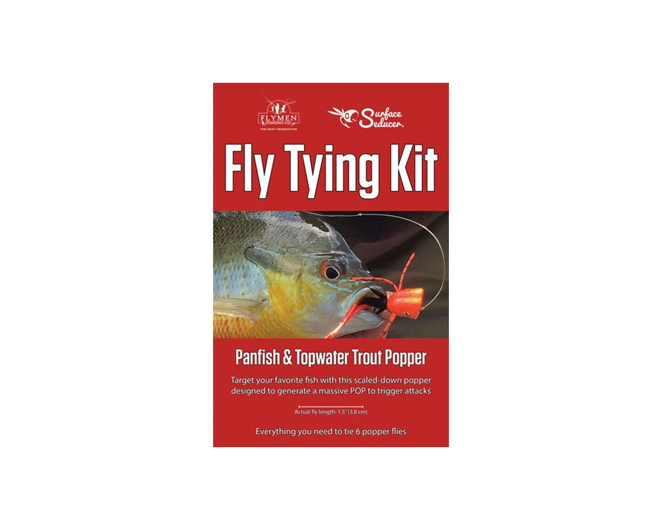 Flymen Surface Seducer Panfish & Topwater Trout Popper Fly Tying Kit -  Spawn Fly Fish– Spawn Fly Fish