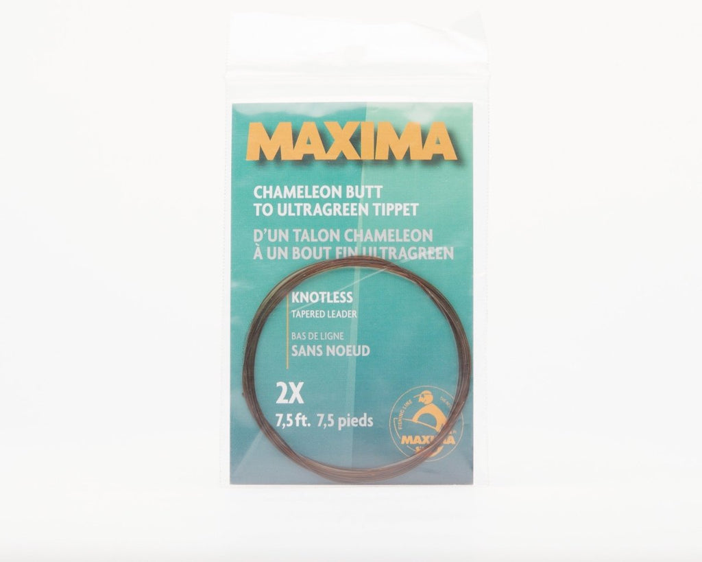 Maxima Knotless Tapered Leader - Spawn Fly Fish - Maxima