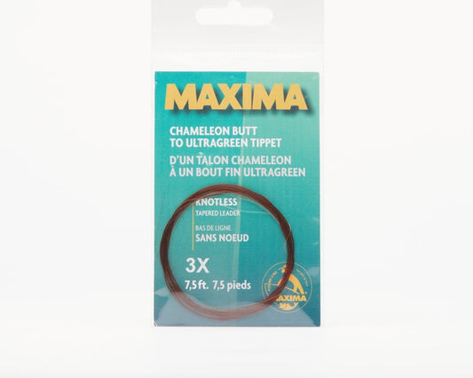 Maxima Knotless Tapered Leader - Spawn Fly Fish - Maxima