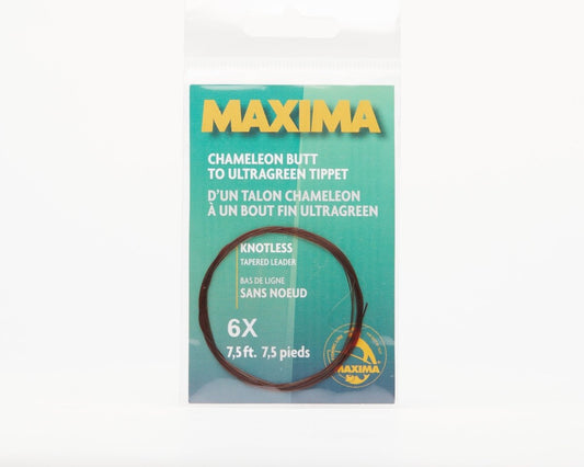 Maxima Knotless Tapered Leader - Spawn Fly Fish - Maxima