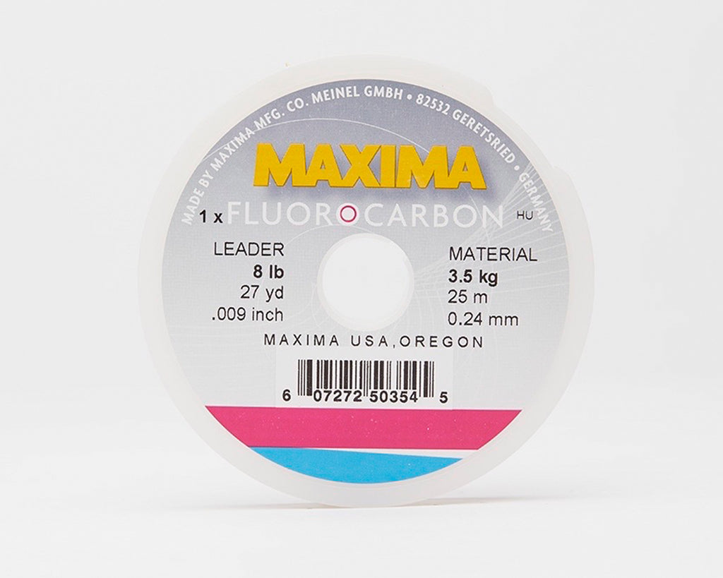 Maxima Fluorocarbon Fishing Line - Leader Wheel - Spawn Fly Fish - Maxima