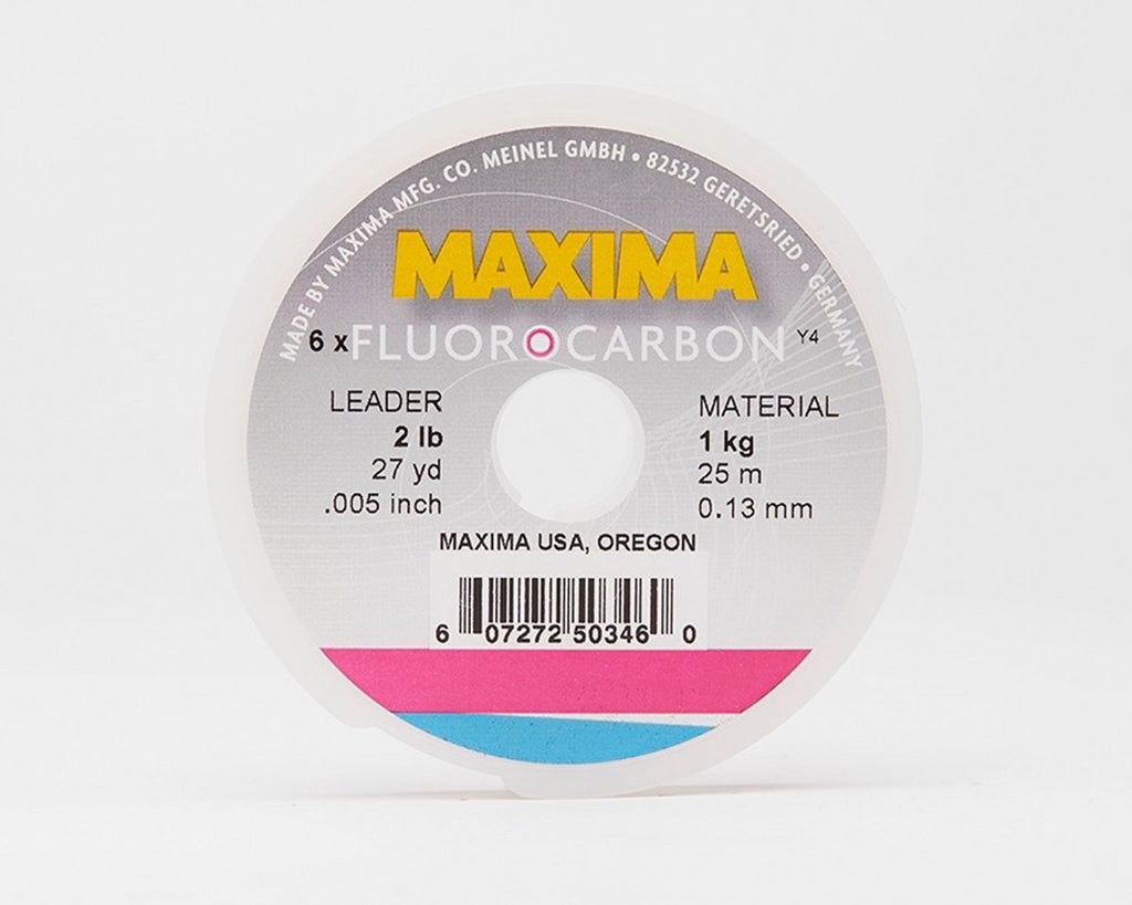 Maxima Fluorocarbon Fishing Line - Leader Wheel - Spawn Fly Fish