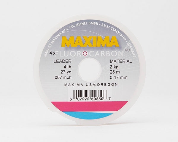 Maxima Fluorocarbon Fishing Line - Leader Wheel - Spawn Fly Fish - Maxima