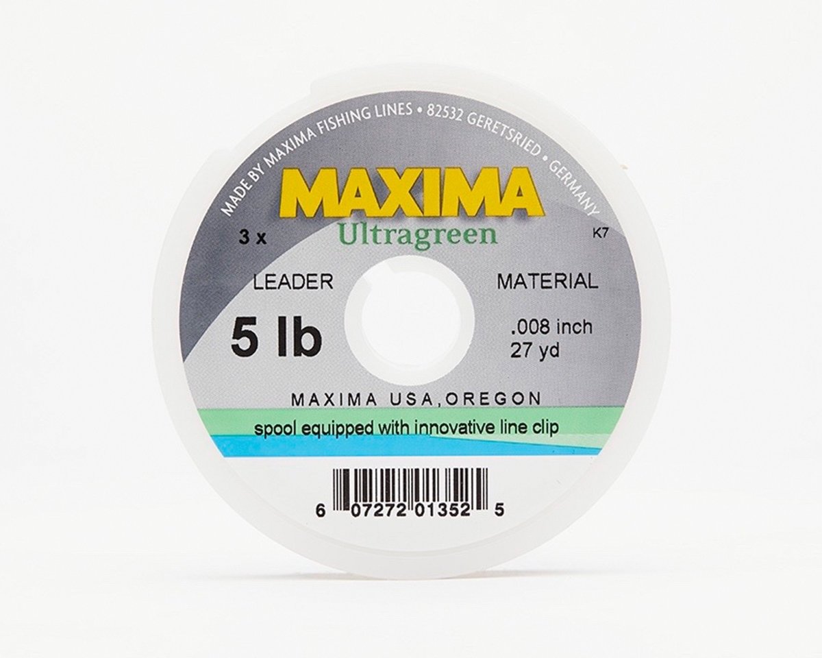 Maxima Ultragreen Fishing Line - Leader Wheel - Spawn Fly Fish - Maxima