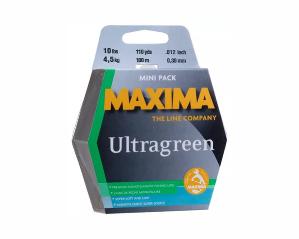 Maxima Fishing Line Mini Pack, Ultragreen, 12-Pound/110-Yard
