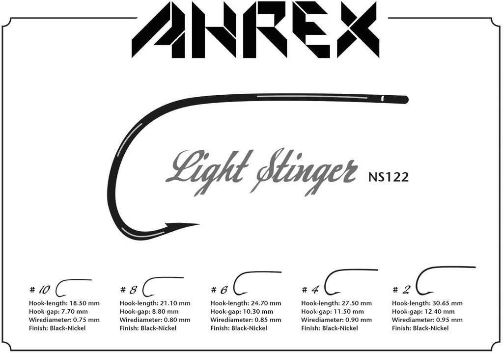 Ahrex NS122 Nordic Salt Light Stinger Hook - Spawn Fly Fish - Ahrex Hooks