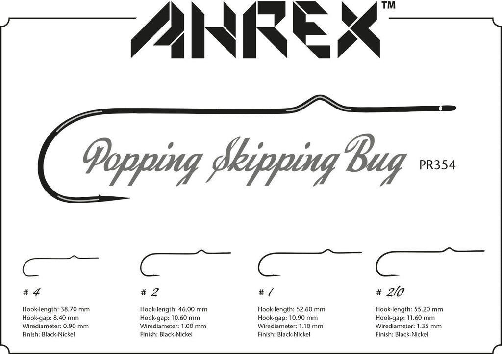 Ahrex PR354 Popping Skipping Bug Hook - Spawn Fly Fish - Ahrex Hooks
