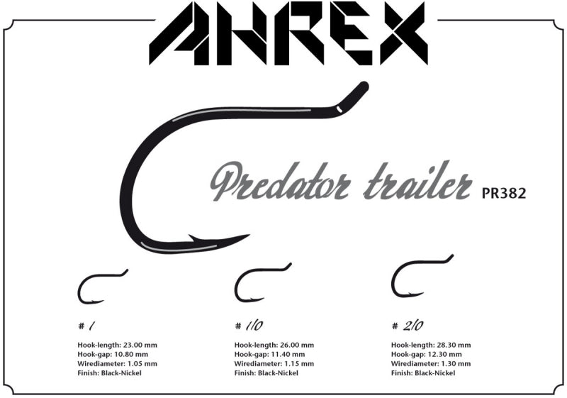 Ahrex PR382 Predator Trailer Barbed Hook - Spawn Fly Fish - Ahrex Hooks