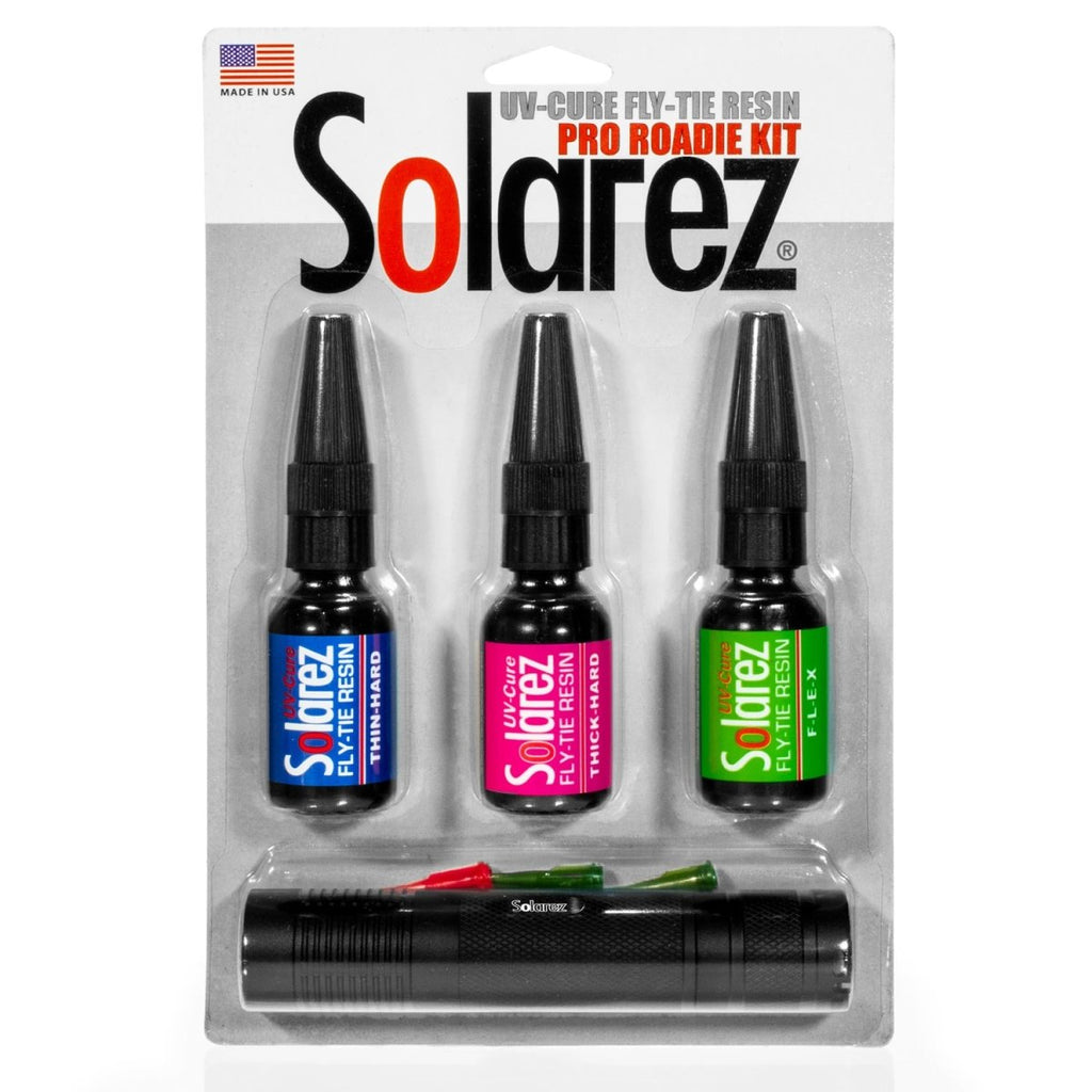 Solarez UV-Cure Fly-Tie UV Resin Pro Roadie Kit - Spawn Fly Fish - Solarez