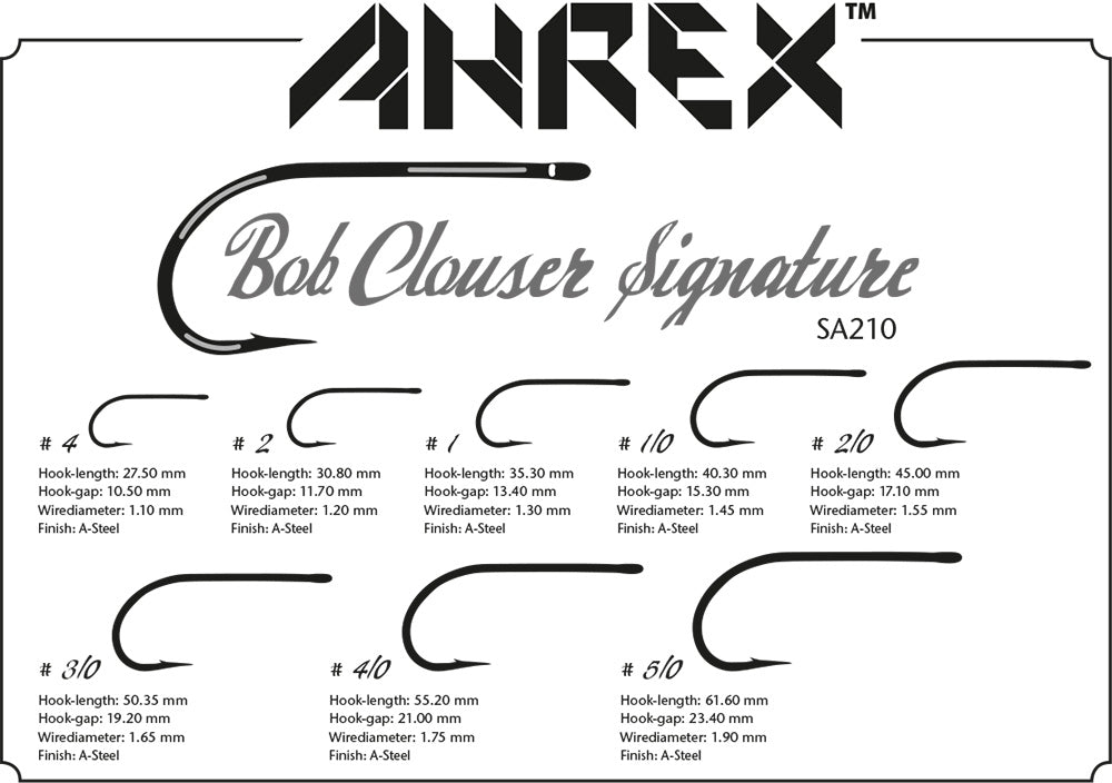 Ahrex SA210 Bob Clouser Signature Hook - Spawn Fly Fish - Hooks, Shanks & Jigs - Ahrex Hooks