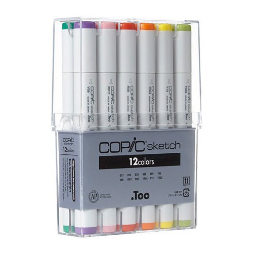 Copic Sketch Markers 12 Piece Basic Set - Spawn Fly Fish - Copic