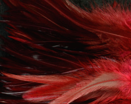 Hareline Wooly Bugger Saddle Hackle 6-7 inch - Spawn Fly Fish - Hareline Dubbin