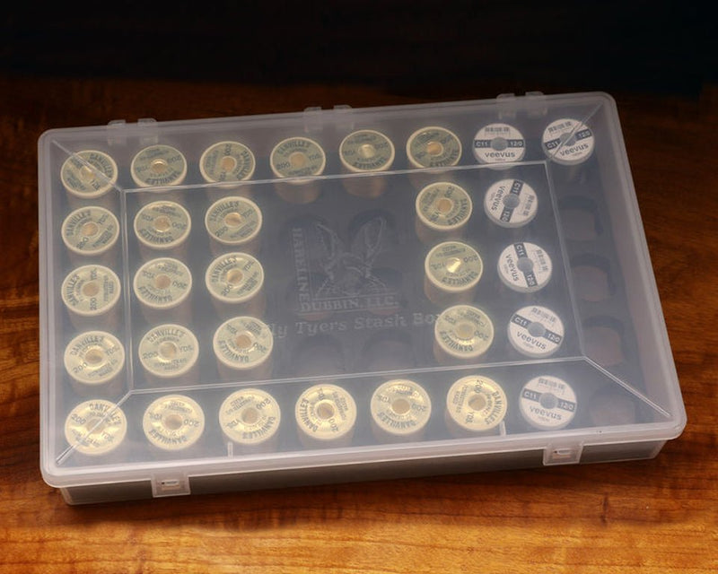 Hareline Fly Tyers Thread / Spool Stash Box - Spawn Fly Fish - Hareline Dubbin