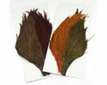 Hareline Tyers 4 Color Dyed Grizzly Trout Streamer Starter Cape Set - Spawn Fly Fish - Hareline Dubbin