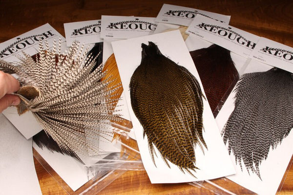 Keough's Tyer's Grade Cape - Spawn Fly Fish - Feathers - Hareline Dubbin