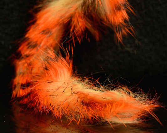 Hareline Magnum Tiger Barred Rabbit Strips - Spawn Fly Fish - Hareline Dubbin